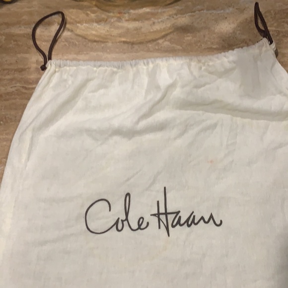 Cole Haan Pebbled Leather Shoulder Bag in Orange - Picture 8 of 8